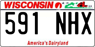WI license plate 591NHX