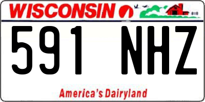 WI license plate 591NHZ