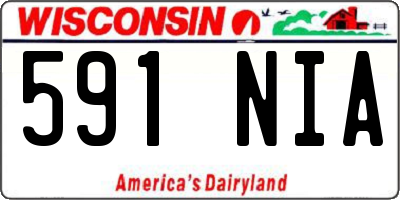 WI license plate 591NIA