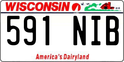 WI license plate 591NIB