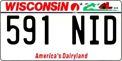 WI license plate 591NID