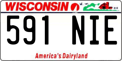 WI license plate 591NIE