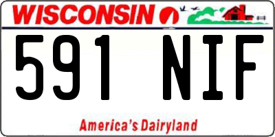 WI license plate 591NIF