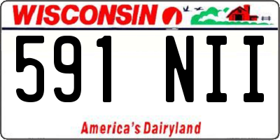 WI license plate 591NII