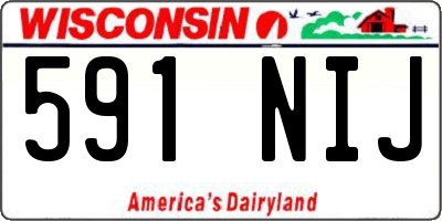 WI license plate 591NIJ