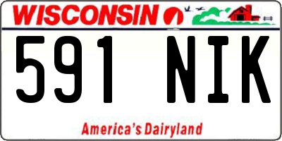 WI license plate 591NIK