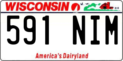 WI license plate 591NIM