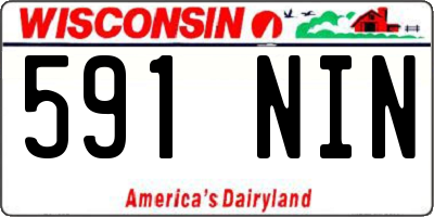 WI license plate 591NIN