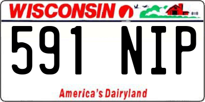 WI license plate 591NIP