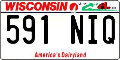 WI license plate 591NIQ