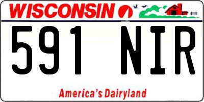 WI license plate 591NIR