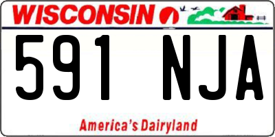 WI license plate 591NJA