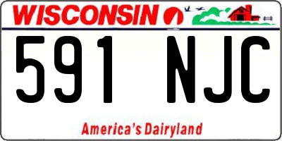 WI license plate 591NJC