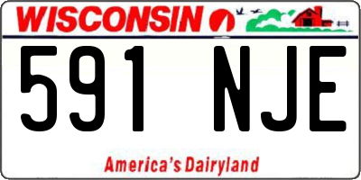 WI license plate 591NJE