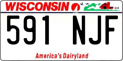 WI license plate 591NJF