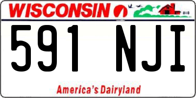 WI license plate 591NJI