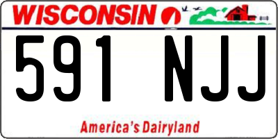 WI license plate 591NJJ