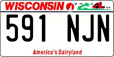 WI license plate 591NJN