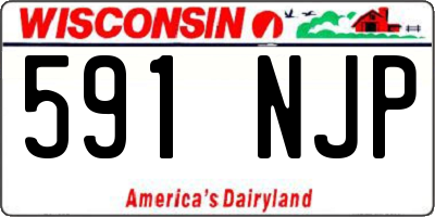 WI license plate 591NJP