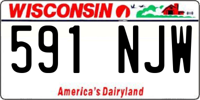 WI license plate 591NJW