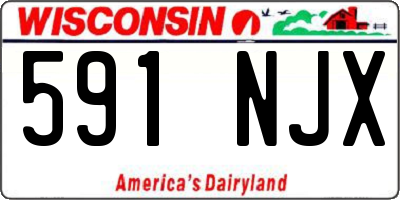 WI license plate 591NJX