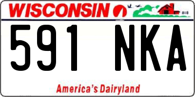 WI license plate 591NKA