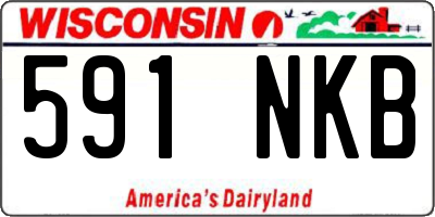 WI license plate 591NKB