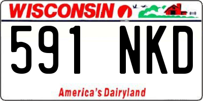 WI license plate 591NKD