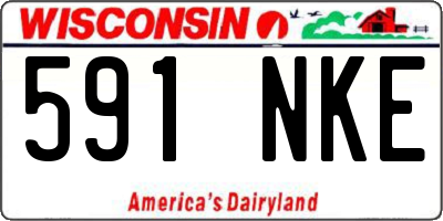 WI license plate 591NKE