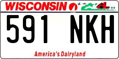 WI license plate 591NKH