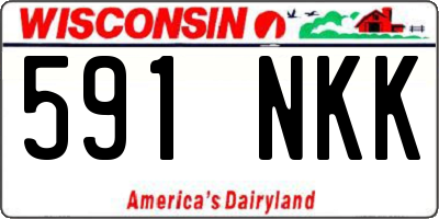 WI license plate 591NKK