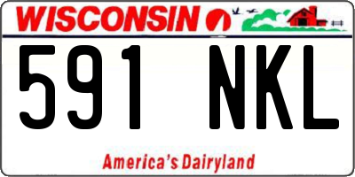WI license plate 591NKL