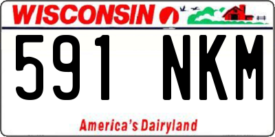 WI license plate 591NKM