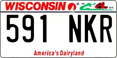 WI license plate 591NKR