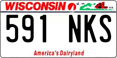 WI license plate 591NKS