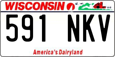 WI license plate 591NKV