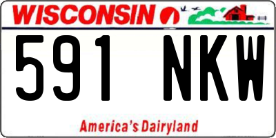 WI license plate 591NKW