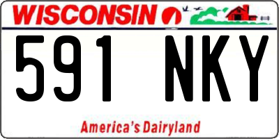 WI license plate 591NKY