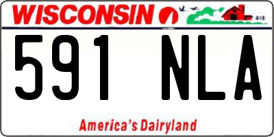 WI license plate 591NLA
