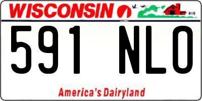 WI license plate 591NLO