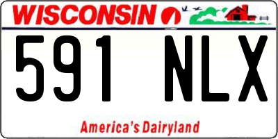 WI license plate 591NLX