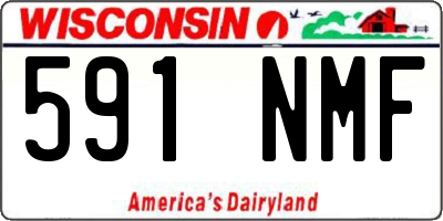 WI license plate 591NMF