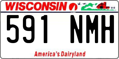 WI license plate 591NMH