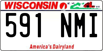 WI license plate 591NMI