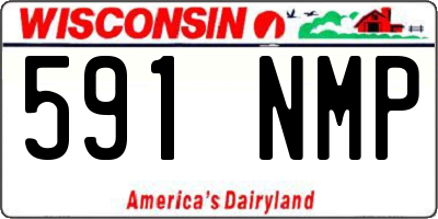 WI license plate 591NMP