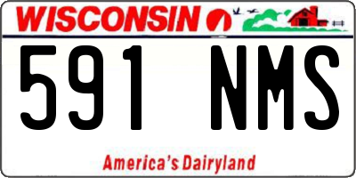WI license plate 591NMS