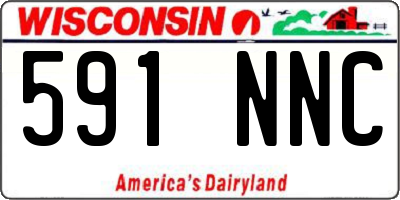 WI license plate 591NNC