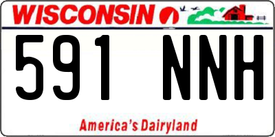 WI license plate 591NNH