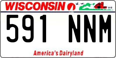 WI license plate 591NNM