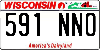 WI license plate 591NNO